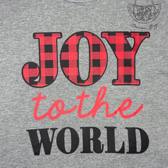 Instant Message / Long T-shirt Pajamas Graphic Christmas/ Size S / Color Grey - Picture 4 of 4